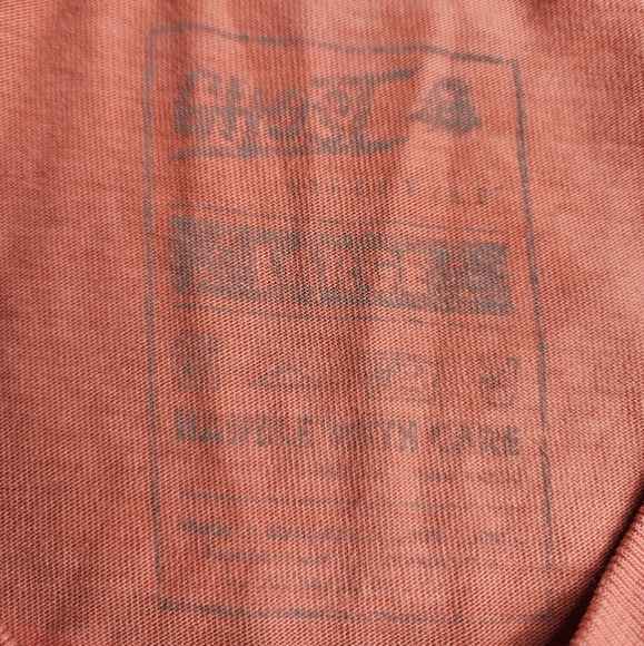 Ghost Lifestyle Long Sleeve Men's Large graphic tshirt Coral color - Picture 4 of 7